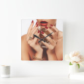 Timeless Elegance Home Decor  スクエア壁時計 (ホーム)