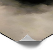 Timeless Elegance In Smoky Portrait ポスター (角)