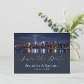 Timeless Elegance NYC Skyline Save the Date (スタンド正面)