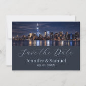 Timeless Elegance NYC Skyline Save the Date (正面)