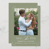 Timeless Elegance Sage Green セーブザデート (正面/裏面)