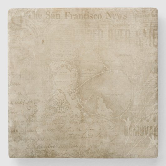 Timeless Elegance  Vintage Inspired ストーンコースター (正面)