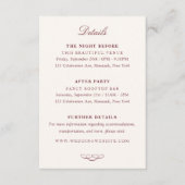 Timeless Elegance Wedding エンクロージャーカード (正面)