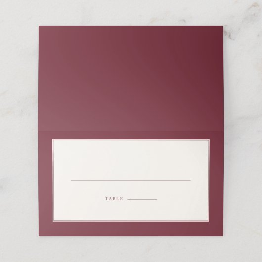 Timeless Elegance Wedding プレイスカード (外部開封)