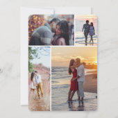 Timeless Elegance Wedding Golden Romance Couple 招待状 (裏面)