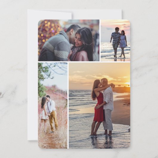 Timeless Elegance Wedding Golden Romance Couple 招待状 (裏面)