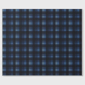 Timeless Elegant Classic Blue Plaid  ラッピングペーパー (フラット)