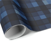 Timeless Elegant Classic Blue Plaid  ラッピングペーパー (ロールコーナー)