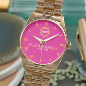 Timeless Elegant Minimalist Monogram Couple’s Name 腕時計