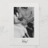 Timeless, Elegant Wedding Invitation 招待状 (裏面)