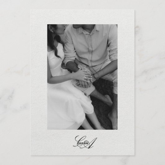 Timeless, Elegant Wedding Invitation 招待状 (裏面)