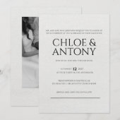 Timeless, Elegant Wedding Invitation 招待状 (正面/裏面)