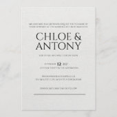 Timeless, Elegant Wedding Invitation 招待状 (正面)