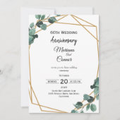 Timeless Emerald Greenery Wedding Anniversary  招待状 (正面)