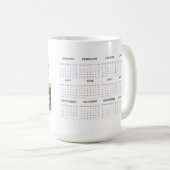 Timeless Family Photo カスタム 2025カレンダー コーヒーマグカップ (正面右)