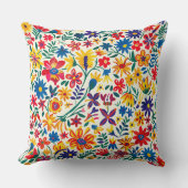 Timeless Floral Grace 20x20 Throw Pillow クッション (正面)