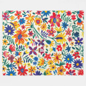 Timeless Floral Grace 60x80 Fleece Blanket フリースブランケット (正面(横))