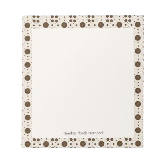 Timeless Florals ノートパッド (正面)