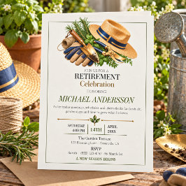 Timeless Gardener Retirement Celebration 招待状