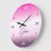 Timeless Glow Gradient Wall Clock ラージ壁時計 (傾斜)