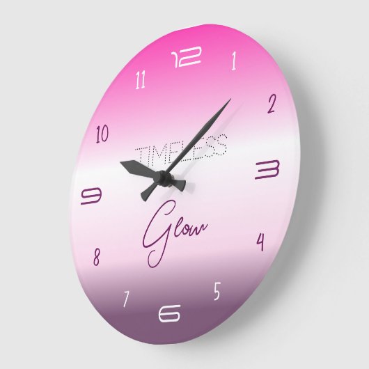 Timeless Glow Gradient Wall Clock ラージ壁時計 (傾斜)