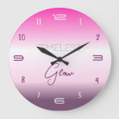 Timeless Glow Gradient Wall Clock ラージ壁時計 (正面)