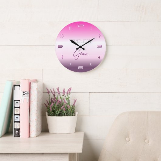 Timeless Glow Gradient Wall Clock ラージ壁時計 (読書スペース)