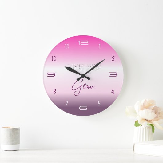 Timeless Glow Gradient Wall Clock ラージ壁時計 (ホーム)