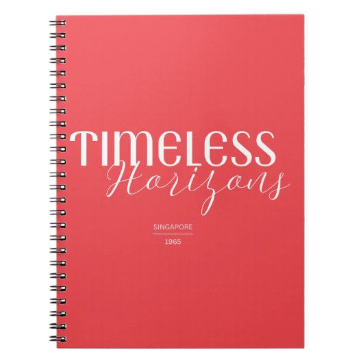 Timeless Horizons Singapore 1965 ノートブック (正面)