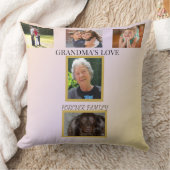 Timeless Love 5-Photo Family Tribute クッション (ブランケット)