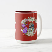 Timeless love story brick red ツートーンマグカップ (正面右)