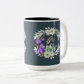 Timeless love story dark teal ツートーンマグカップ (正面右)