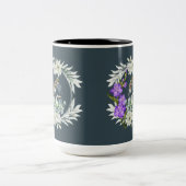 Timeless love story dark teal ツートーンマグカップ (中央)