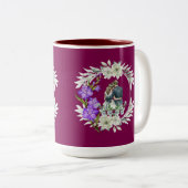 Timeless love story wine color ツートーンマグカップ (正面右)