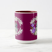 Timeless love story wine color ツートーンマグカップ (中央)