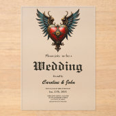 Timeless love, surreal elegance in steampunk style アクリル招待状 (正面)