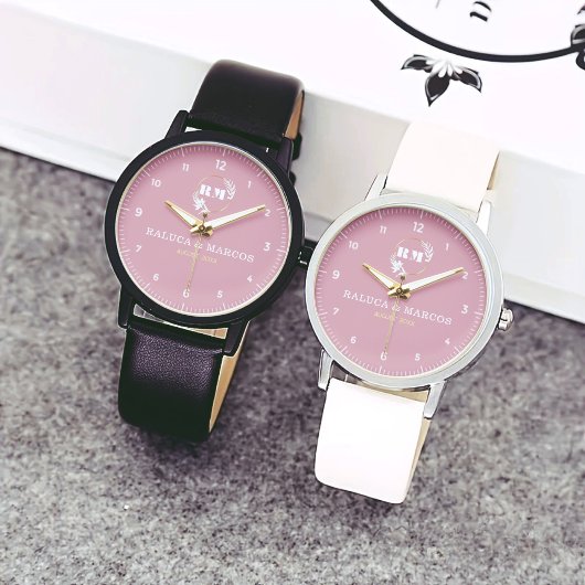 Timeless Minimalist Couple’s Customizable Design 腕時計
