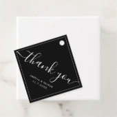 Timeless Modern Minimalist Wedding | Thank You フェイバータグ (インサイチュ)