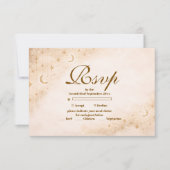 Timeless Moon And Stars Quinceañera 出欠カード (正面)