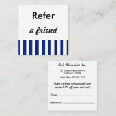 Timeless Navy White Stripes | Executive Signature  紹介カード (正面/裏面)