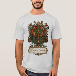 Timeless Norwegian Rosemaling T-shirt: A Legacy of Tシャツ