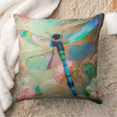 Timeless Nouveau Graceful Dragonfly クッション (ブランケット)