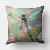 Timeless Nouveau Graceful Dragonfly クッション (裏面)