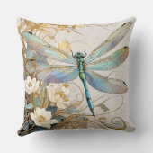 Timeless Nouveau Graceful Dragonfly クッション (裏面)