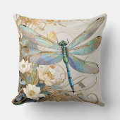 Timeless Nouveau Graceful Dragonfly クッション (正面)
