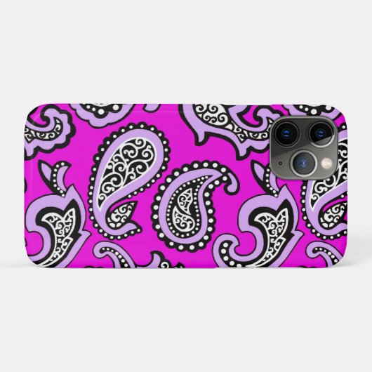 Timeless  Paisley on Hot Pink  Background Case-Mate iPhoneケース (裏面(横))