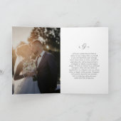 Timeless Photo Elegant Newlywed Christmas シーズンカード (内部)