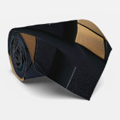 Timeless Power - negro carbón, verde, dorado ネクタイ (ロール)