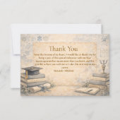 Timeless Psychology Graduation サンキューカード (正面)