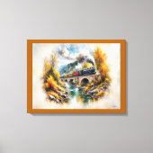 Timeless Railway Escape / Picturesque Fall Scenery キャンバスプリント (正面)